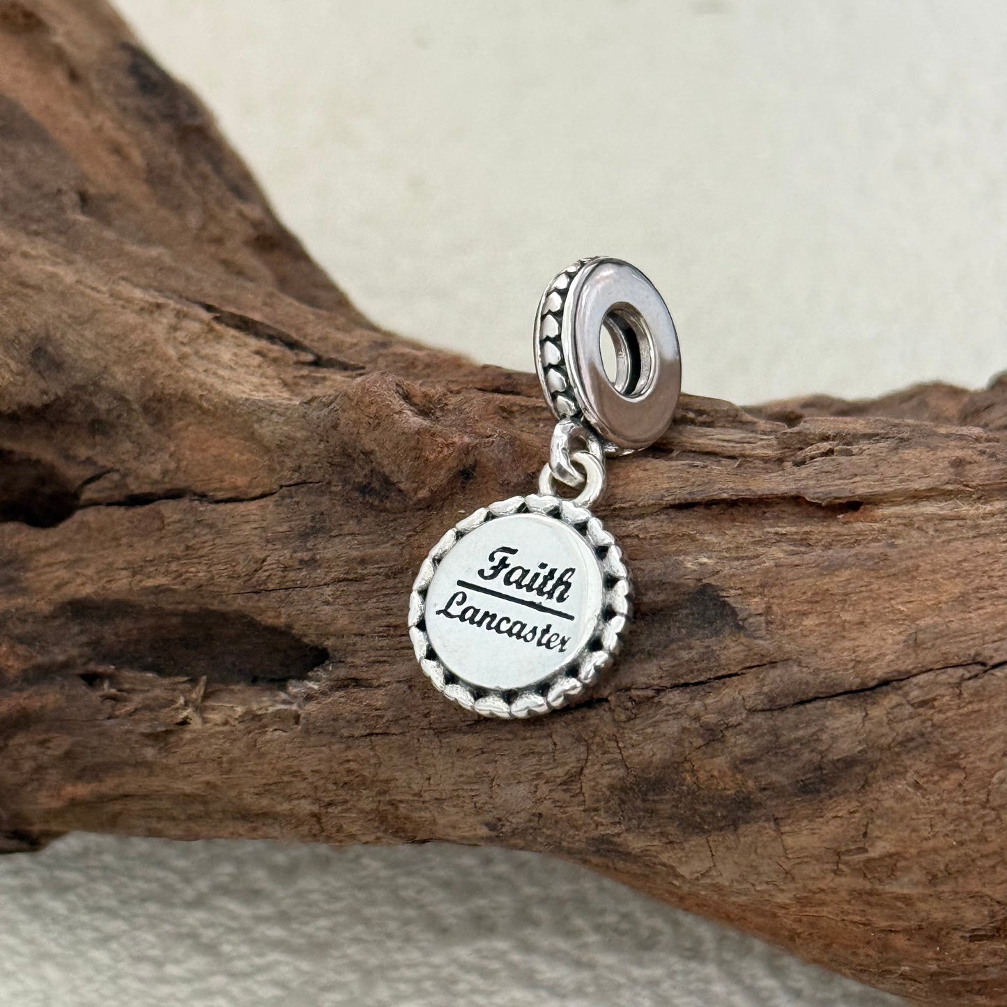 Faith Lancastex Flag Exclusive Dangle Charm Pendant for Pandora Bracelet