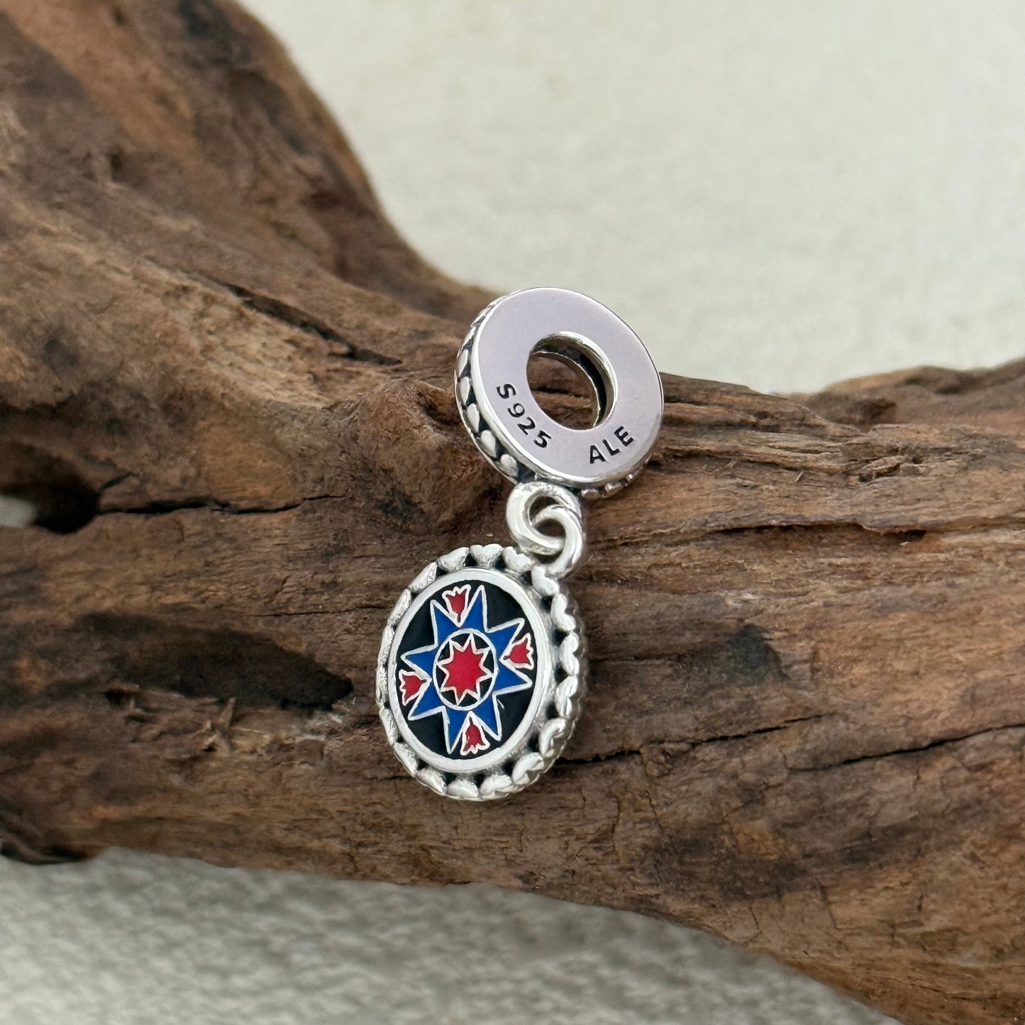 Faith Lancastex Flag Exclusive Dangle Charm Pendant for Pandora Bracelet