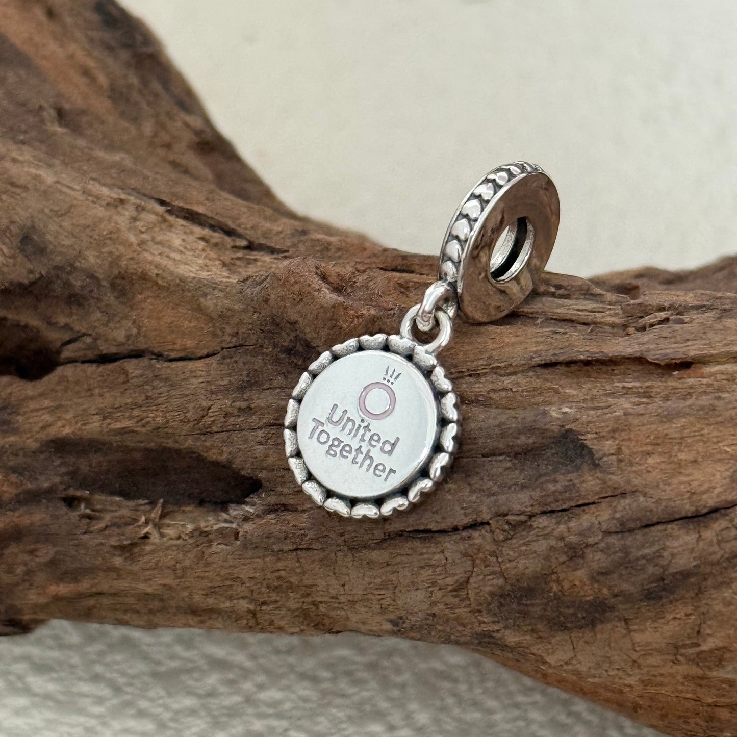 United Together Stronger Than Ever Exclusive Dangle Charm Pendant for Pandora Bracelet
