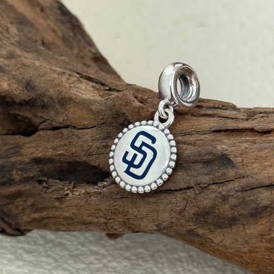 San Diego Padres Exclusive Dangle Charm Pendant for Pandora Bracelet