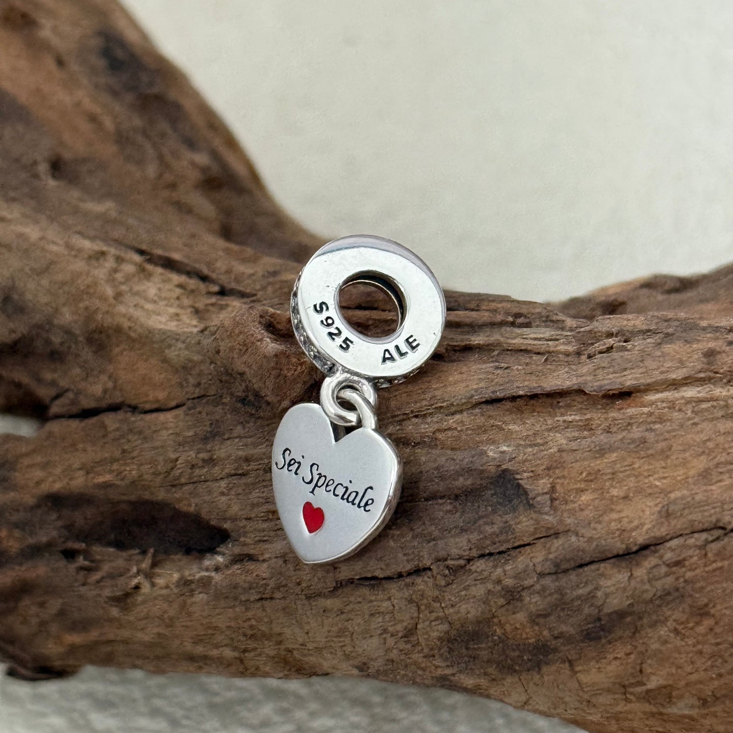 Sei Speciale Heart Exclusive Dangle Charm Pendant for Pandora Bracelet