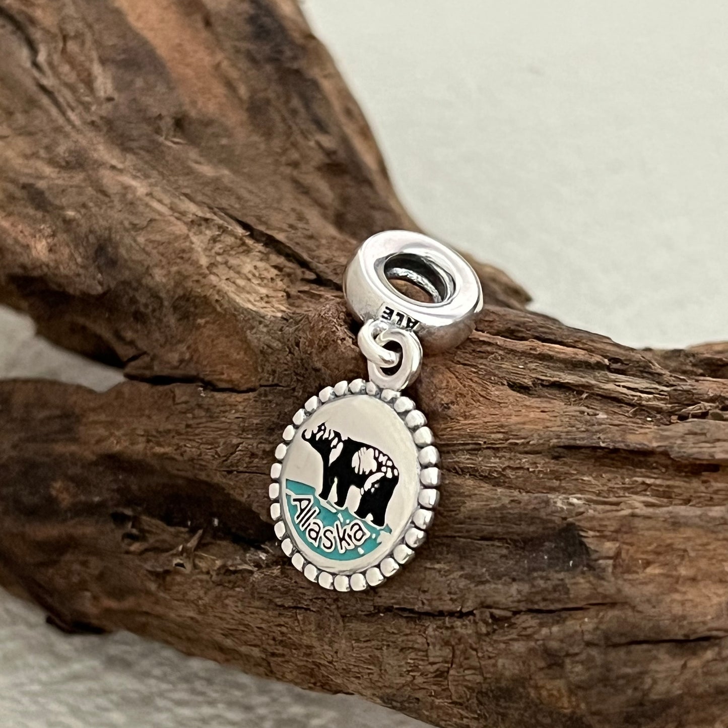 Alaska Bear Exclusive Dangle Charm Pendant for Pandora Bracelet