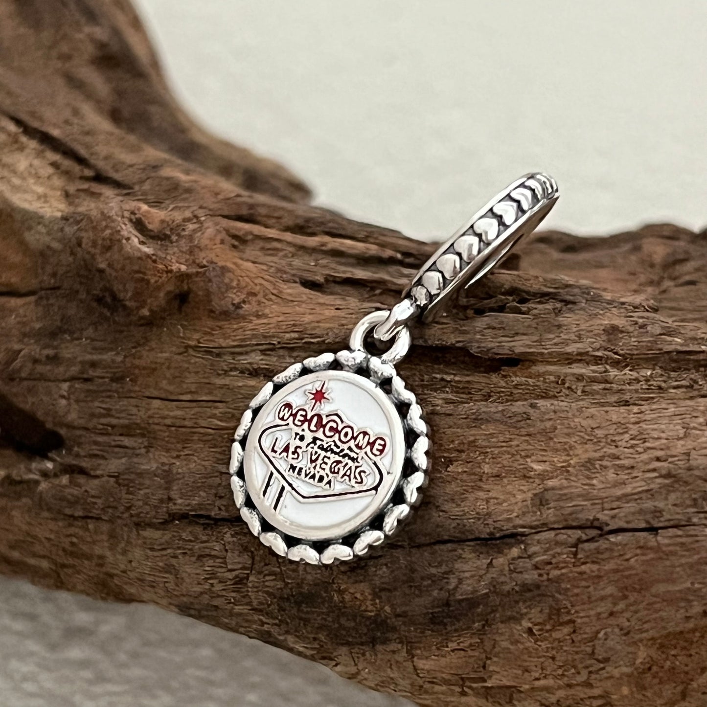 Welcome To Fabulous LAS VEGAS Exclusive Dangle Charm Pendant for Pandora Bracelet