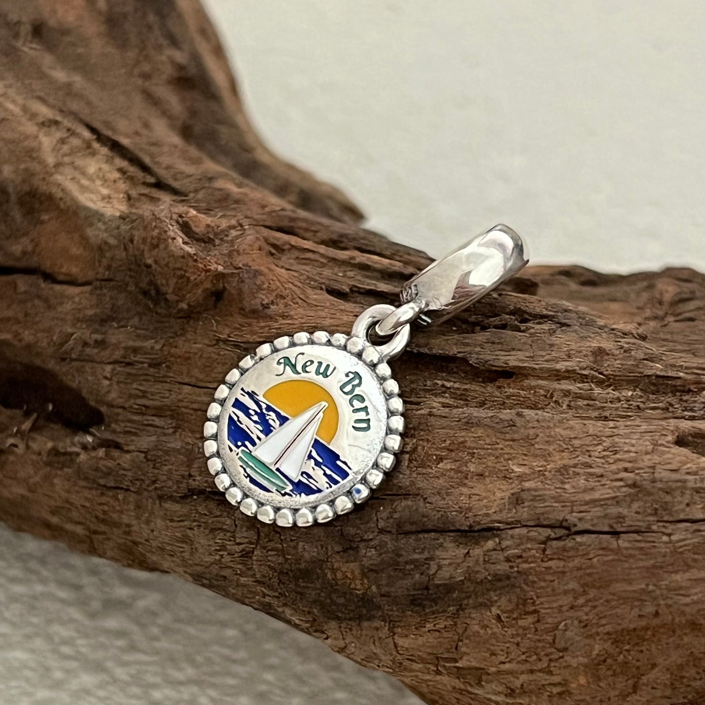 New Bern North Carolina Exclusive Dangle Charm Pendant for Pandora Bracelet