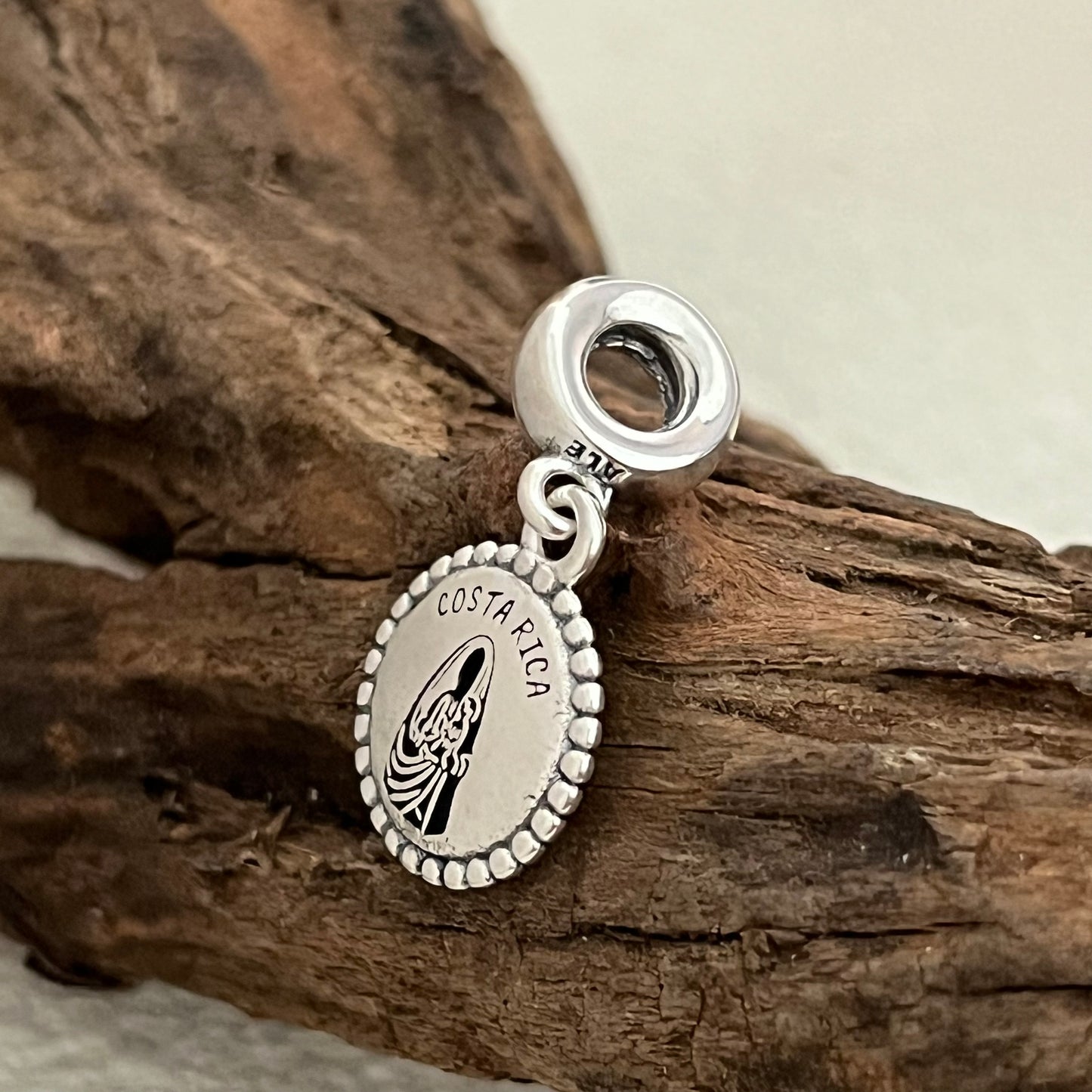 Costa Rica Virgin Mary Exclusive Dangle Charm Pendant for Pandora Bracelet