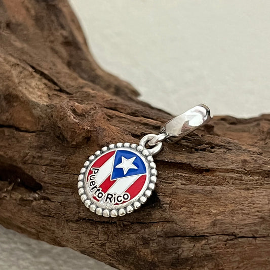 Puerto Rico Flag Exclusive Dangle Charm Pendant for Pandora Bracelet