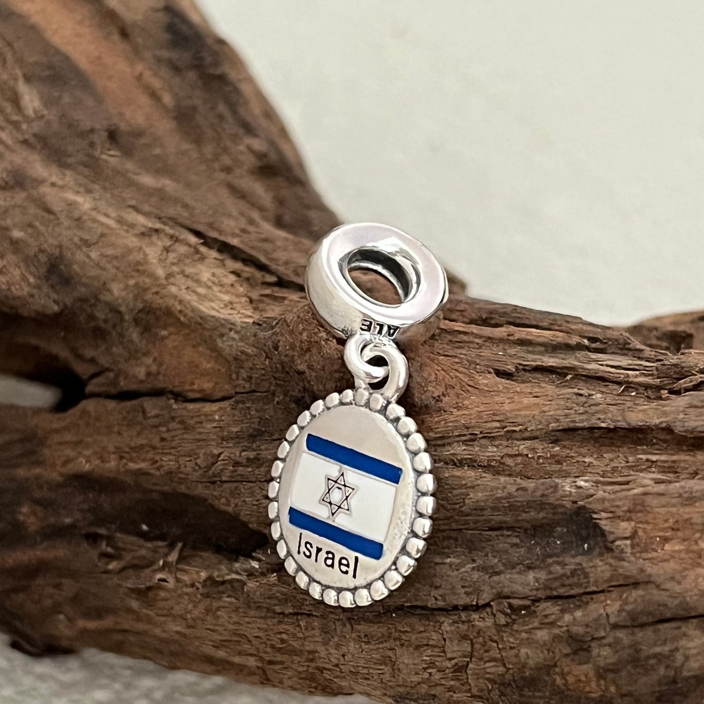 Israel Flag Exclusive Dangle Charm Pendant for Pandora Bracelet