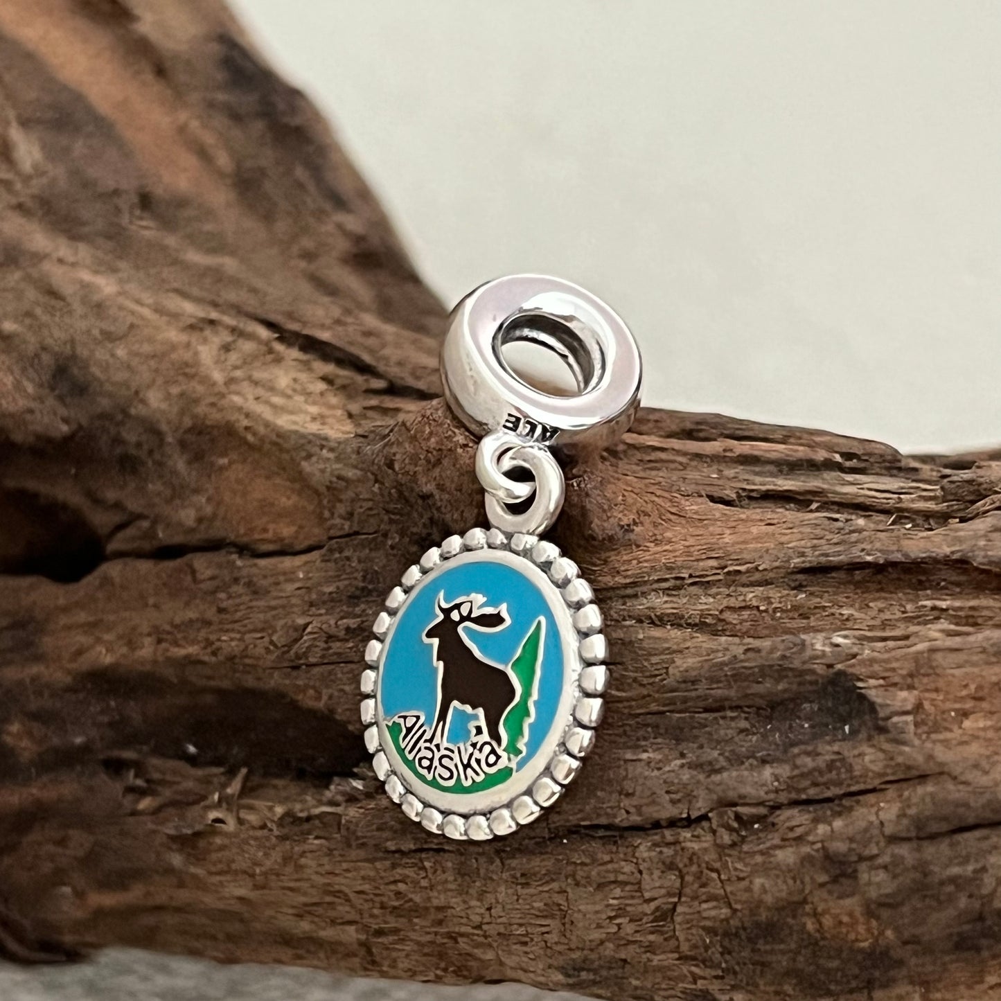 Alaska Deer Exclusive Dangle Charm Pendant for Pandora Bracelet