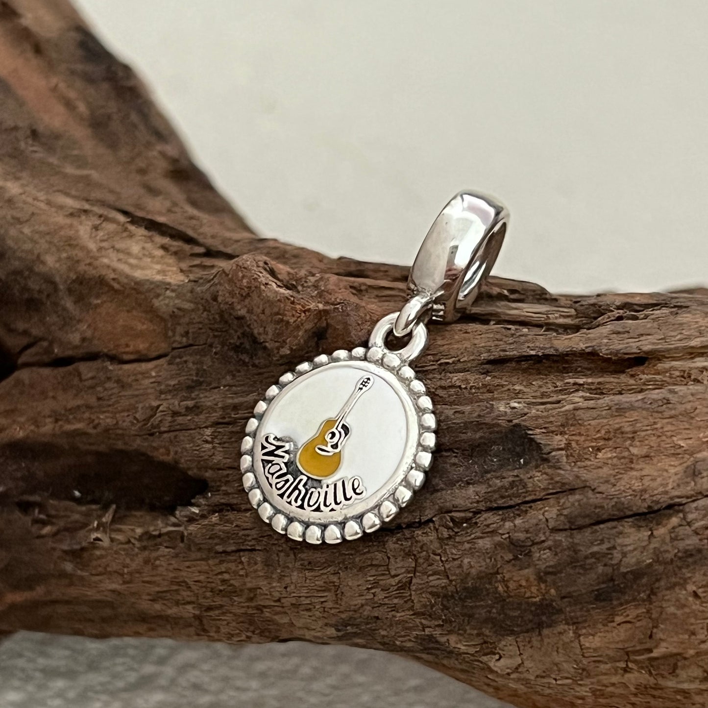 Music City Nashville, Tennessee Exclusive Dangle Charm Pendant for Pandora Bracelet