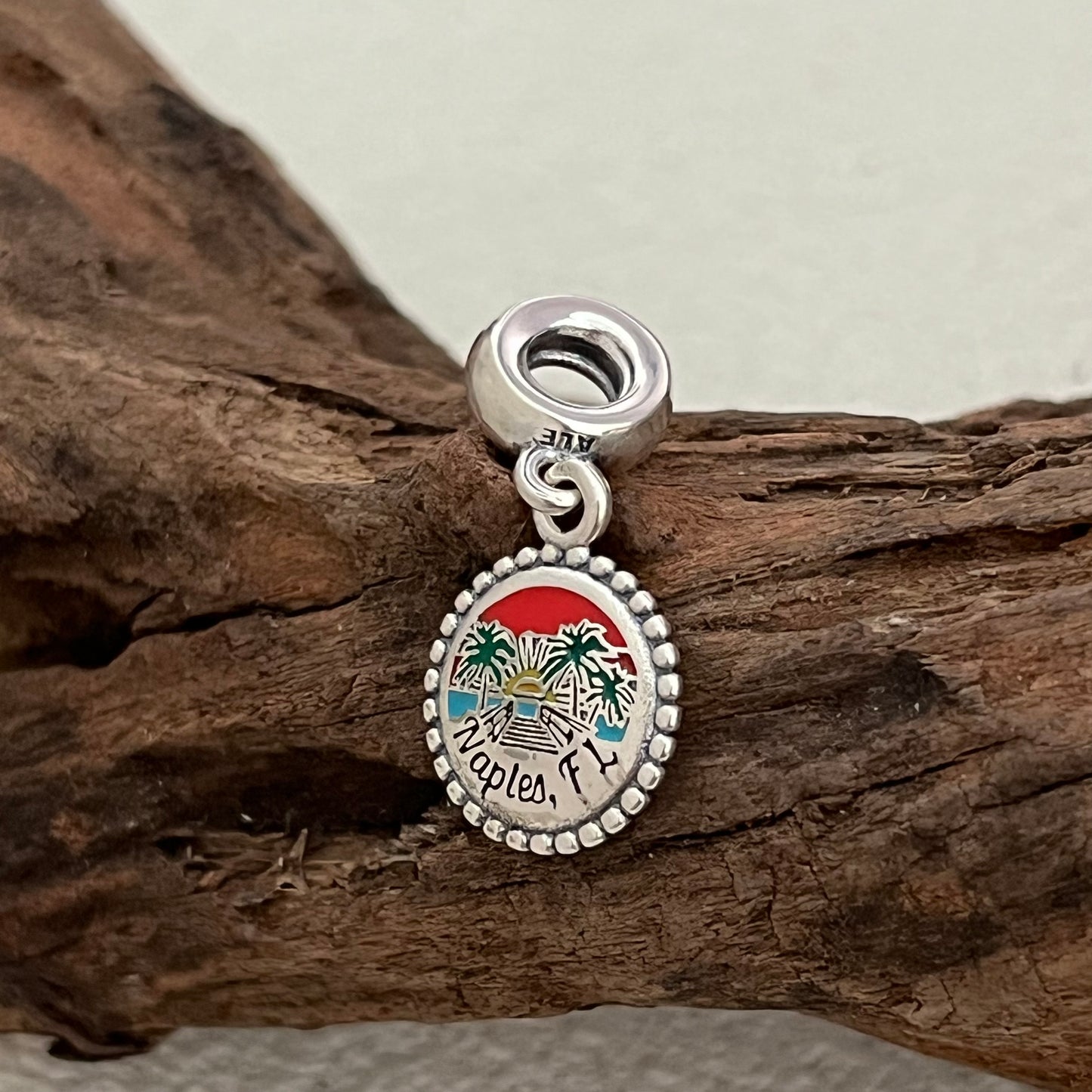 Florida Naples Beach Exclusive Dangle Charm Pendant for Pandora Bracelet