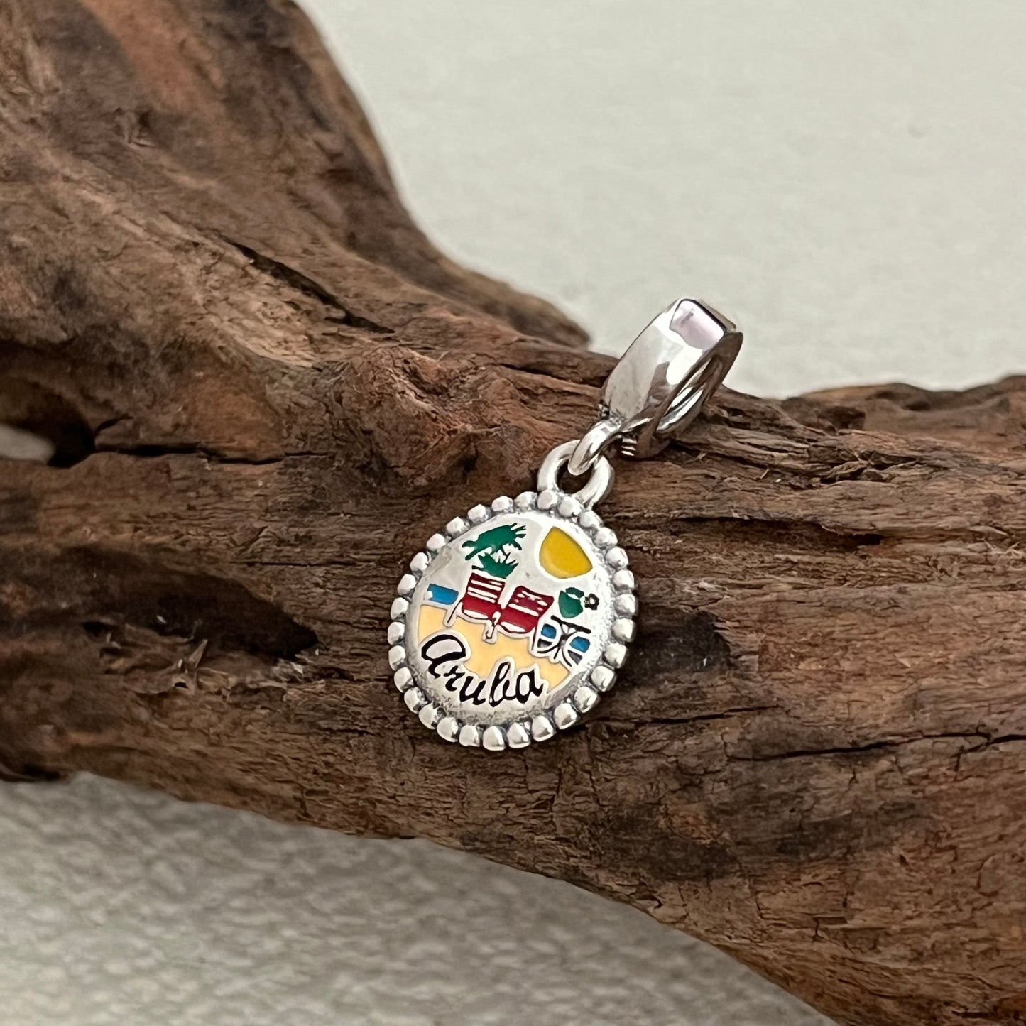 Aruba Beach Exclusive Dangle Charm Pendant for Pandora Bracelet