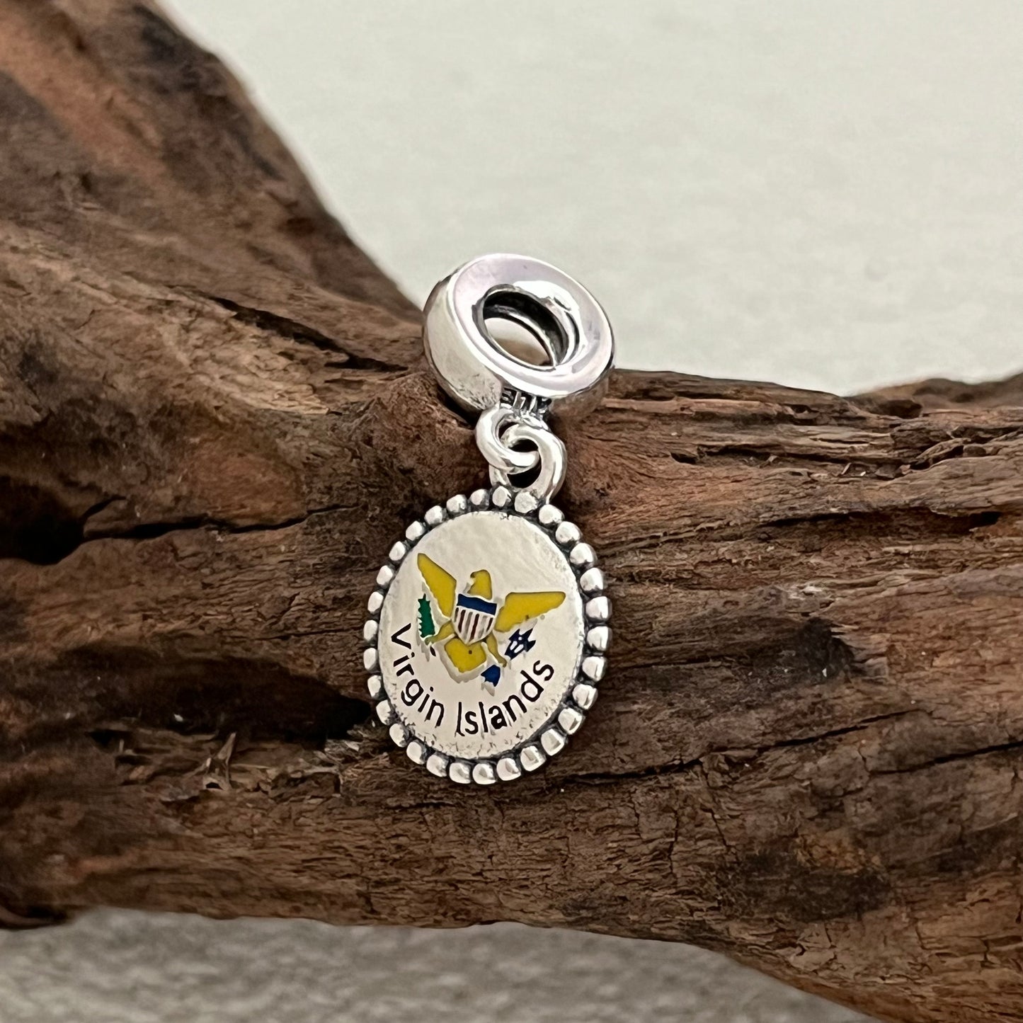 Virgin Islands Exclusive Dangle Charm Pendant for Pandora Bracelet