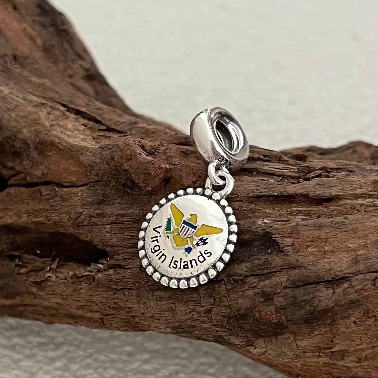 Virgin Islands Exclusive Dangle Charm Pendant for Pandora Bracelet