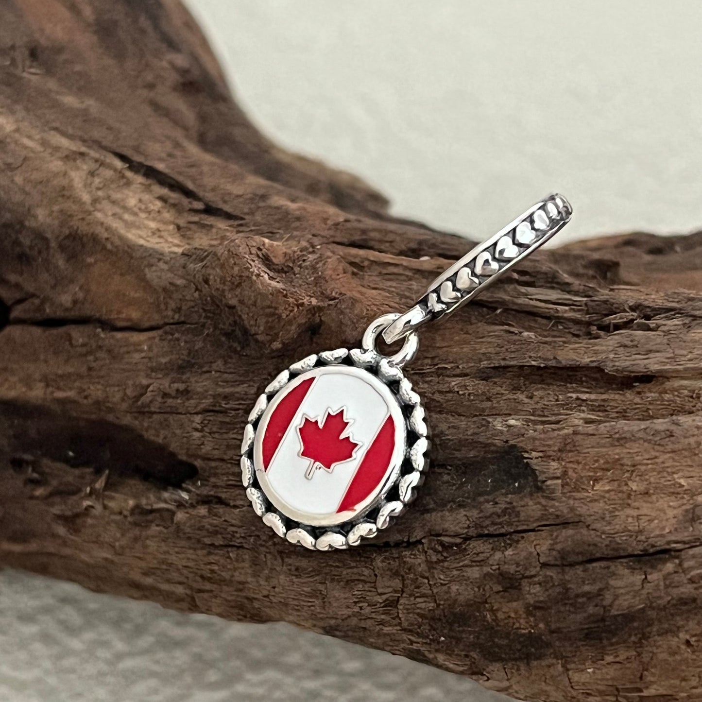 Canada Flag Exclusive Dangle Charm Pendant for Pandora Bracelet