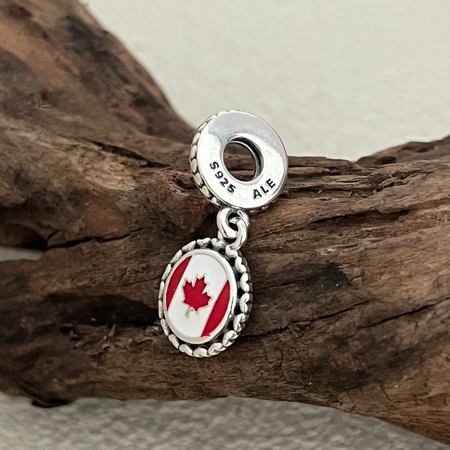 Canada Flag Exclusive Dangle Charm Pendant for Pandora Bracelet