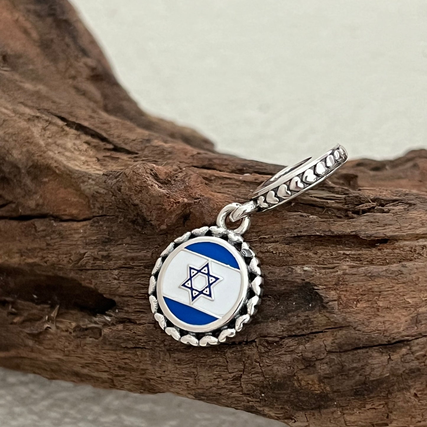 Israel Flag Exclusive Dangle Charm Pendant for Pandora Bracelet