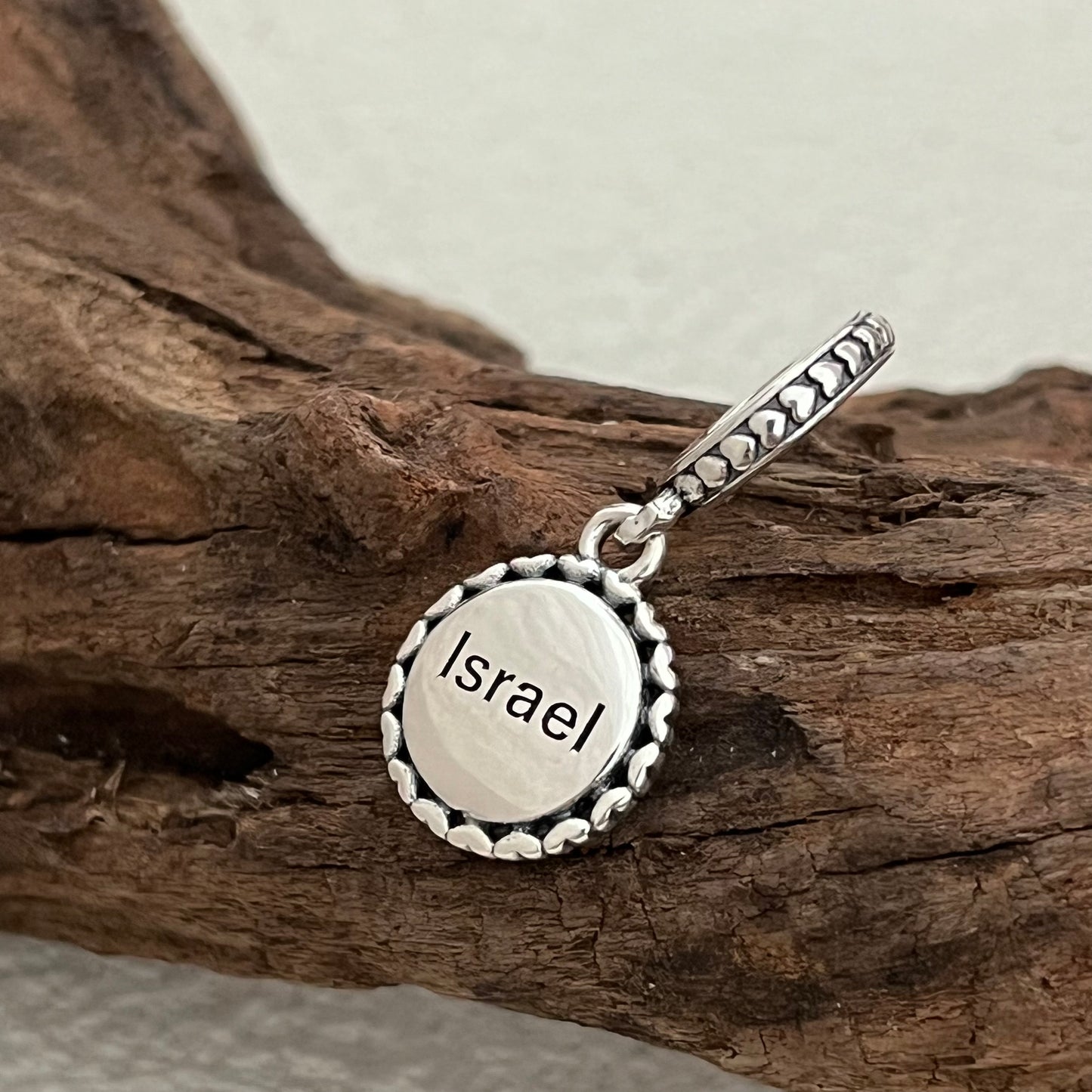 Israel Flag Exclusive Dangle Charm Pendant for Pandora Bracelet