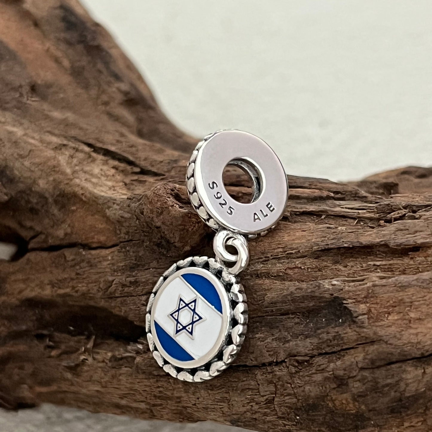 Israel Flag Exclusive Dangle Charm Pendant for Pandora Bracelet