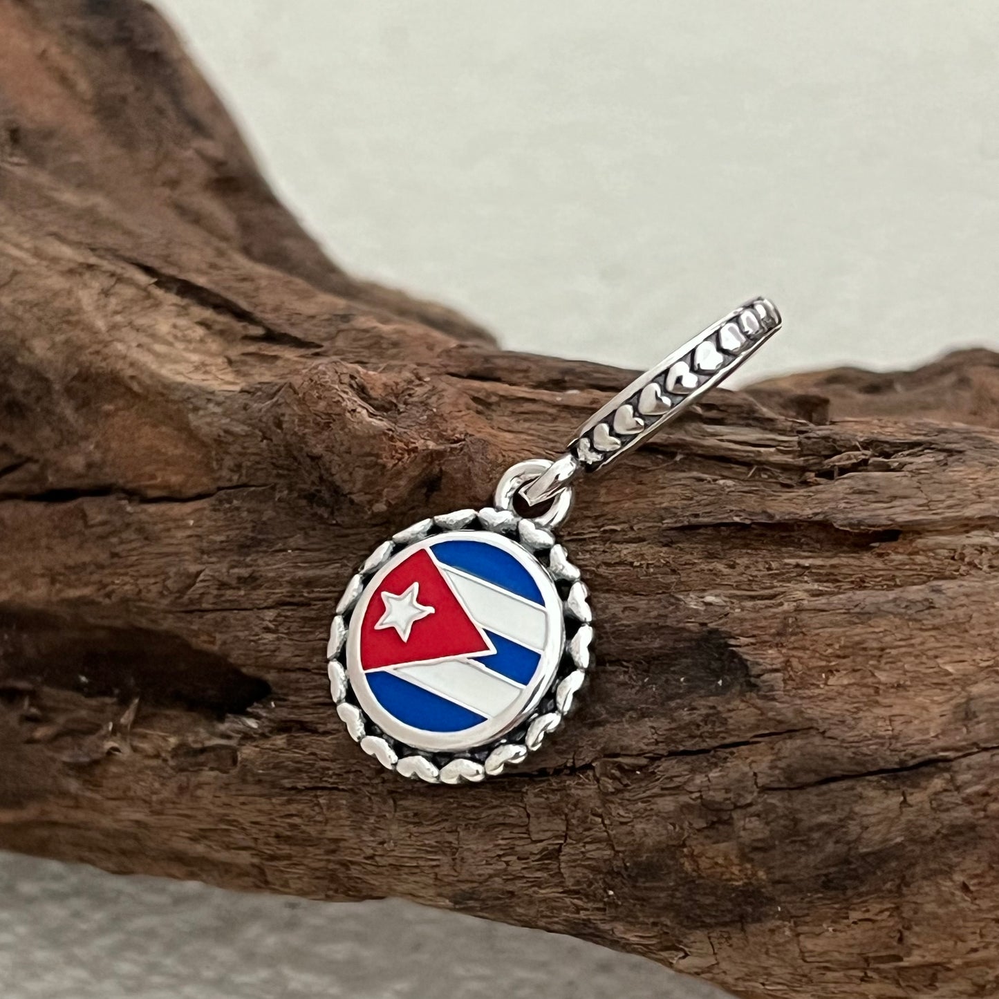 Cuba Flag Exclusive Dangle Charm Pendant for Pandora Bracelet