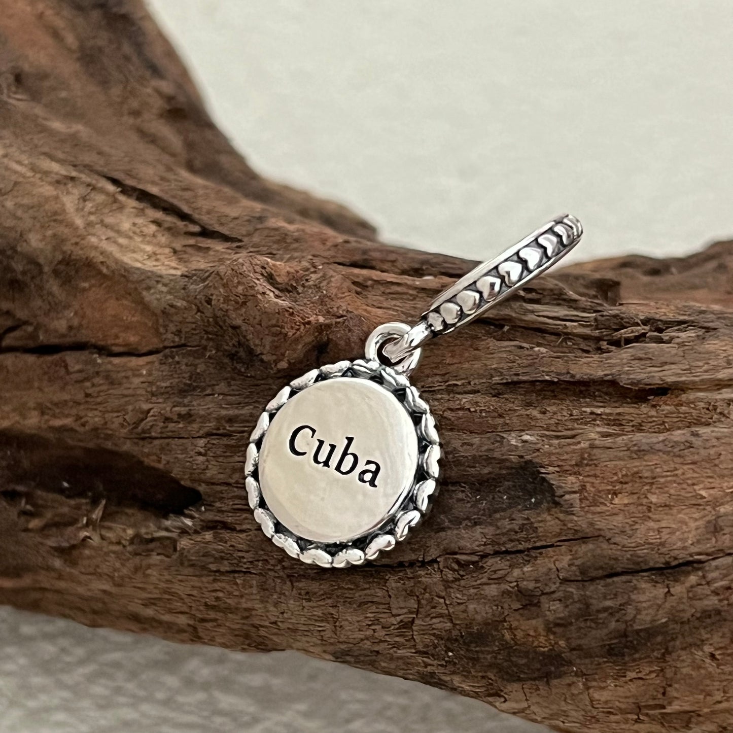 Cuba Flag Exclusive Dangle Charm Pendant for Pandora Bracelet