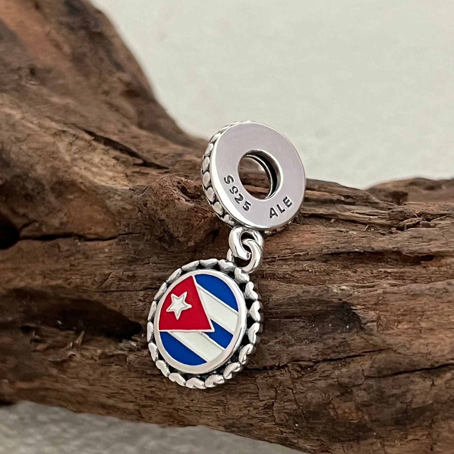 Cuba Flag Exclusive Dangle Charm Pendant for Pandora Bracelet