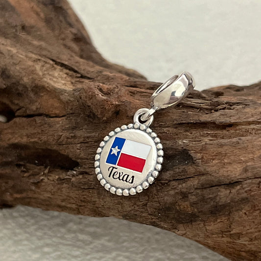 Texas Flag Exclusive Dangle Charm Pendant for Pandora Bracelet