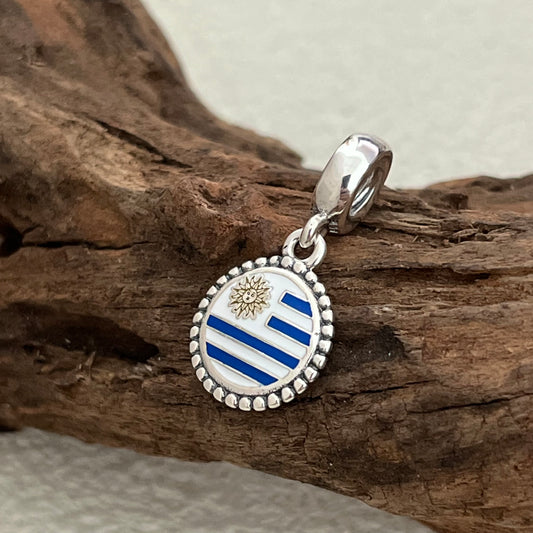 Uruguay Flag Exclusive Dangle Charm Pendant for Pandora Bracelet