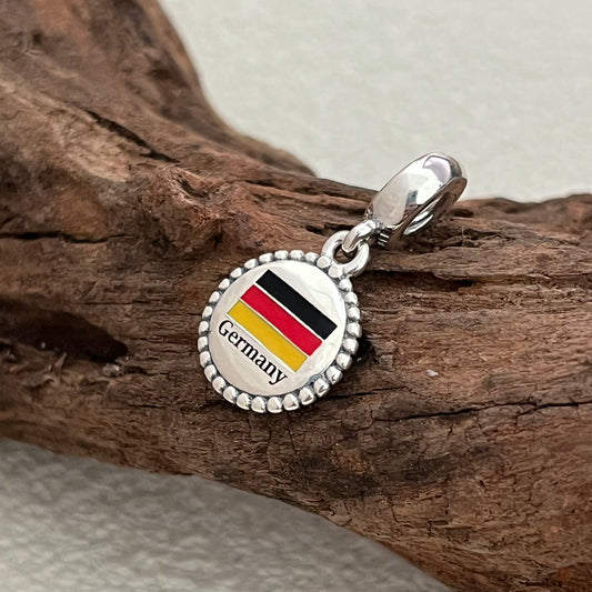 Germany Flag Exclusive Dangle Charm Pendant for Pandora Bracelet