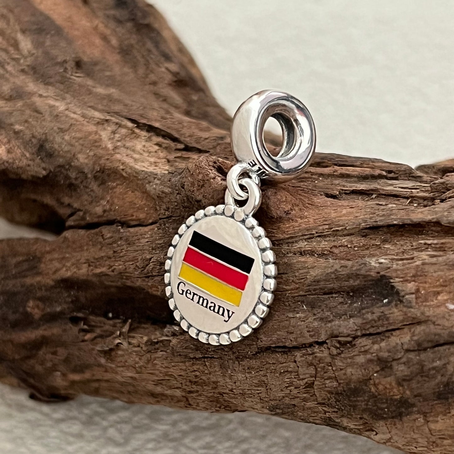 Germany Flag Exclusive Dangle Charm Pendant for Pandora Bracelet