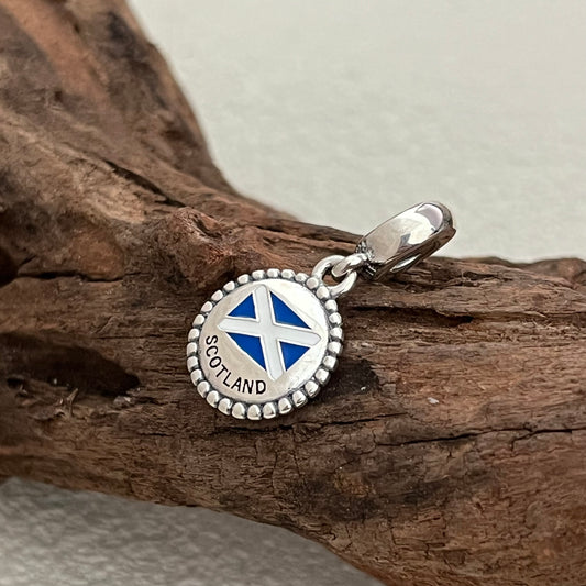 Scotland Flag Exclusive Dangle Charm Pendant for Pandora Bracelet