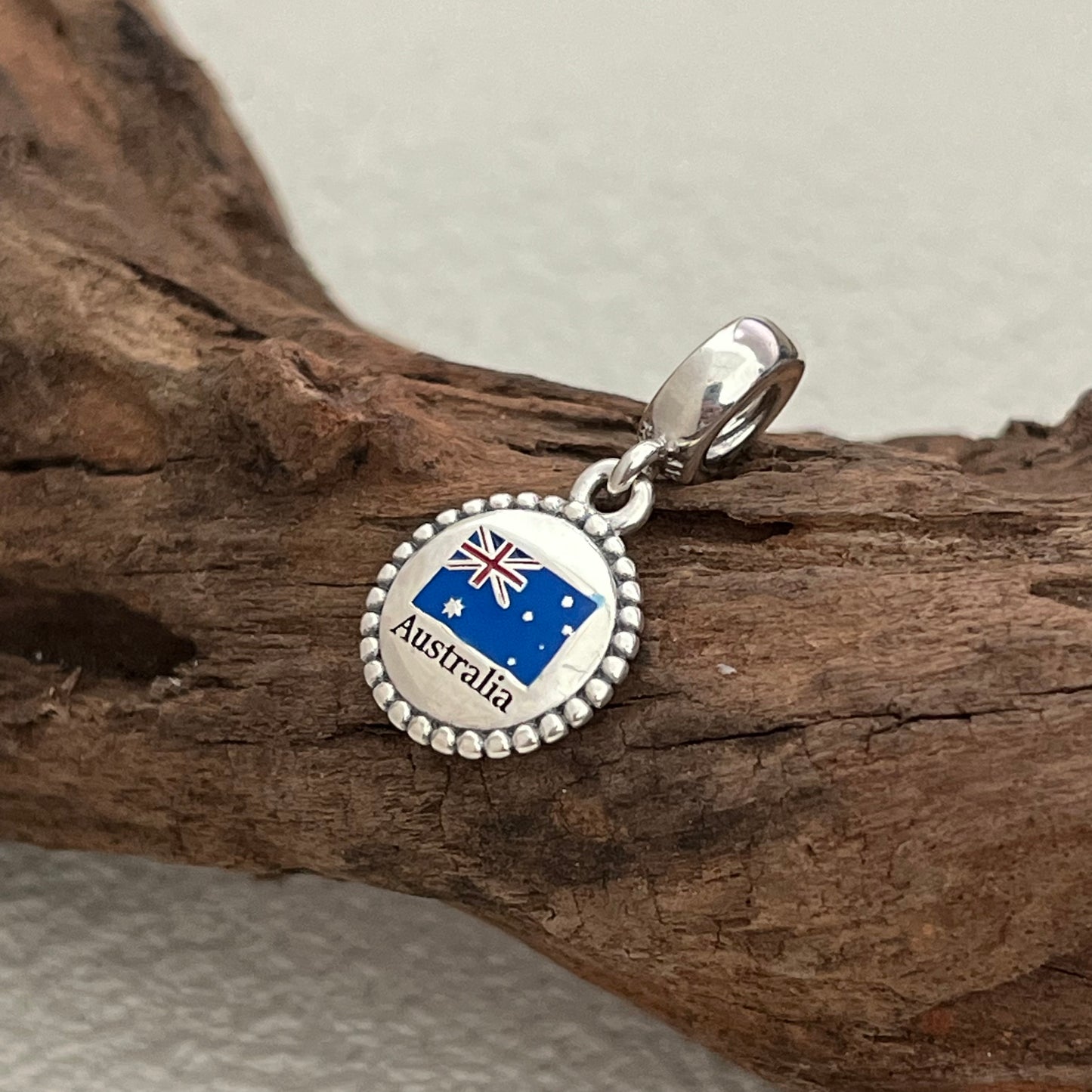 Australia Flag Exclusive Dangle Charm Pendant for Pandora Bracelet S925 Silver