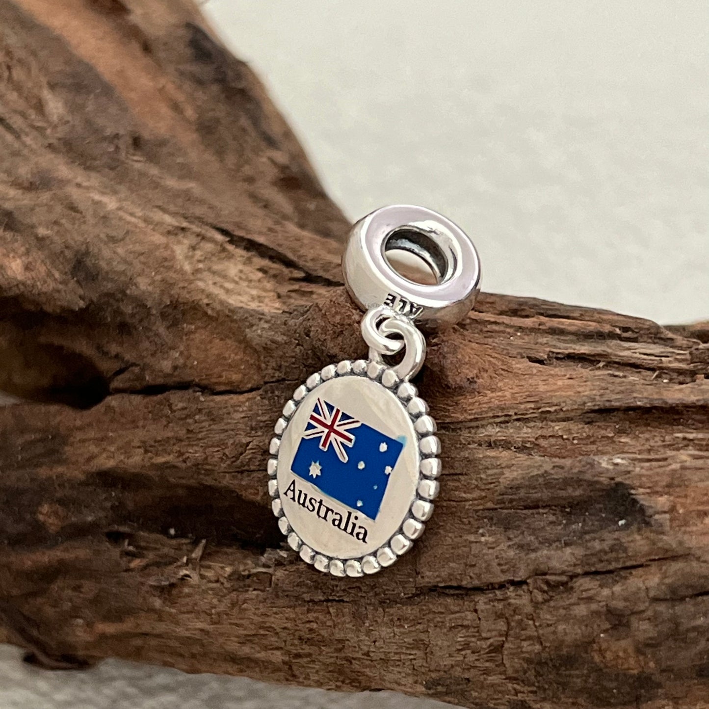 Australia Flag Exclusive Dangle Charm Pendant for Pandora Bracelet S925 Silver