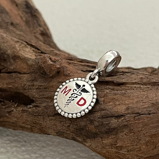 Doctor of Medicine MD Exclusive Dangle Charm Pendant for Pandora Bracelet S925 Silver