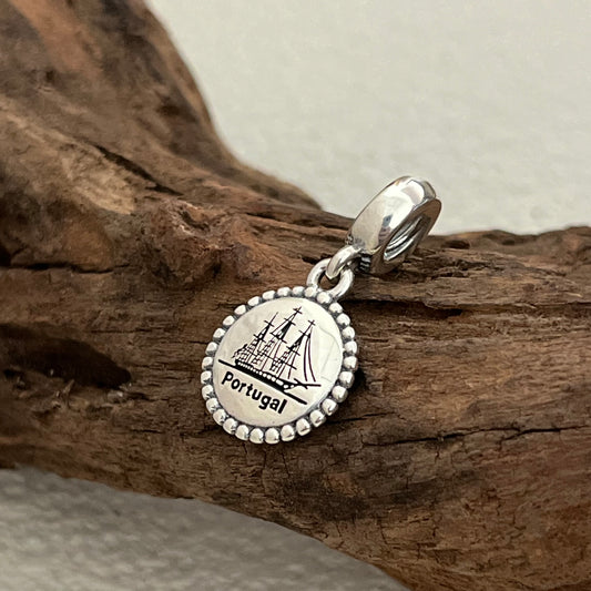 Portugal Galley Exclusive Dangle Charm Pendant for Pandora Bracelet S925 Silver