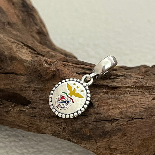 S.L. Benfica Exclusive Dangle Charm Pendant for Pandora Bracelet S925 Silver