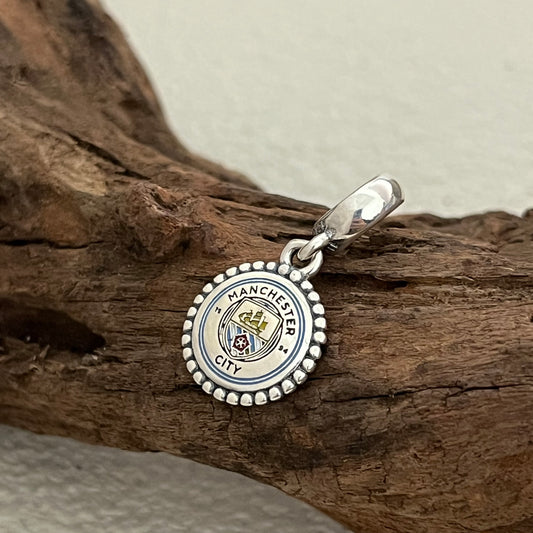 Manchester City F.C. Exclusive Dangle Charm Pendant for Pandora Bracelet S925 Silver