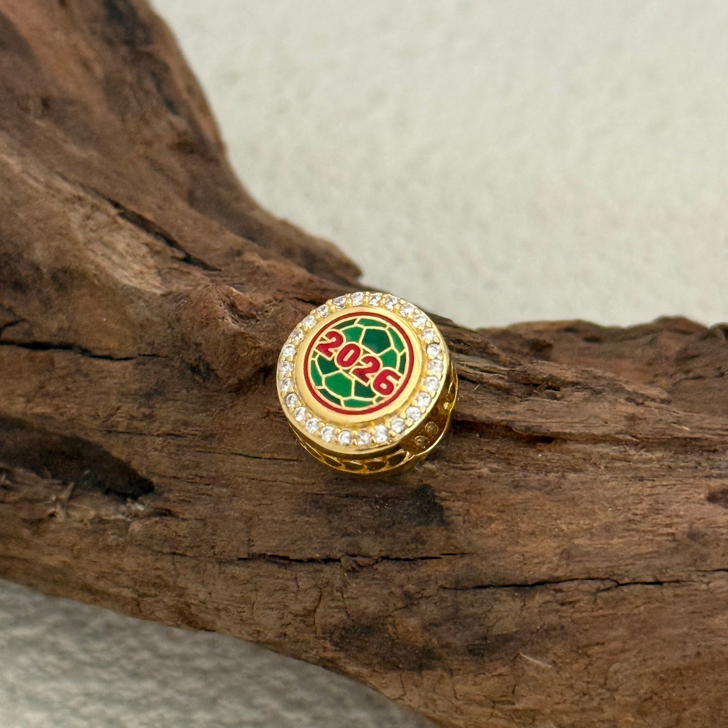 Mexico Soccer 2026 World Cup Exclusive Dangle Charm for Pandora Bracelet- Gold plating