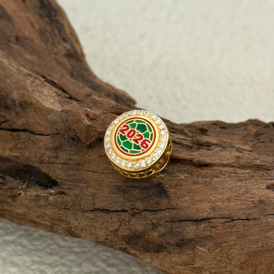 Mexico Soccer 2026 World Cup Exclusive Dangle Charm for Pandora Bracelet- Gold plating