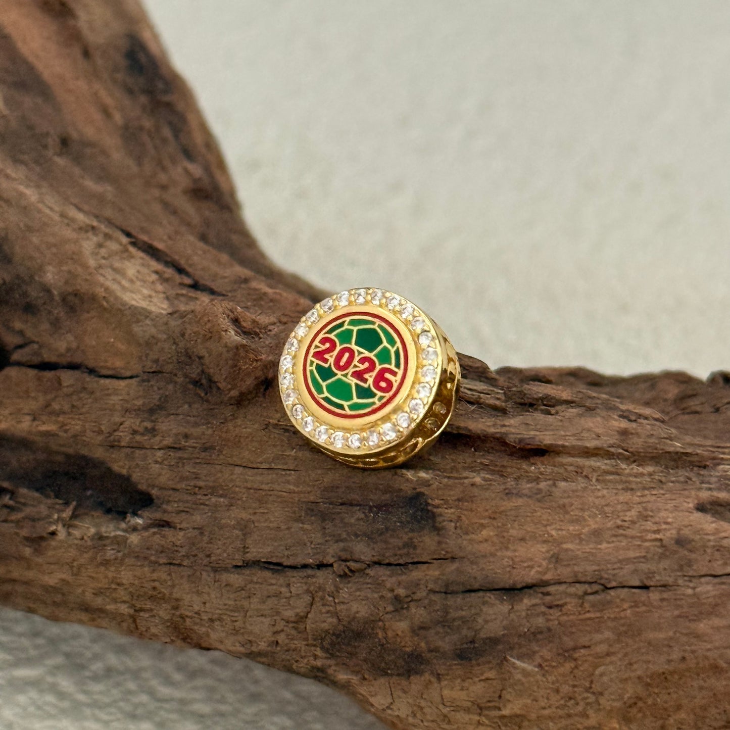 Mexico Soccer 2026 World Cup Exclusive Dangle Charm for Pandora Bracelet- Gold plating