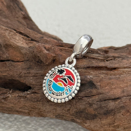 Clearwater, Florida Beach Exclusive Dangle Charm Pendant for Pandora Bracelet S925 Silver