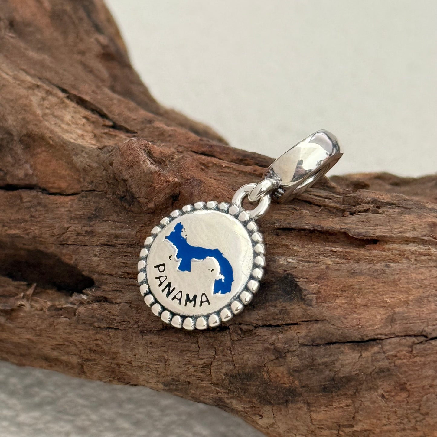 PANAMA Map Flag Exclusive Dangle Charm Pendant for Pandora Bracelet S925 Silver