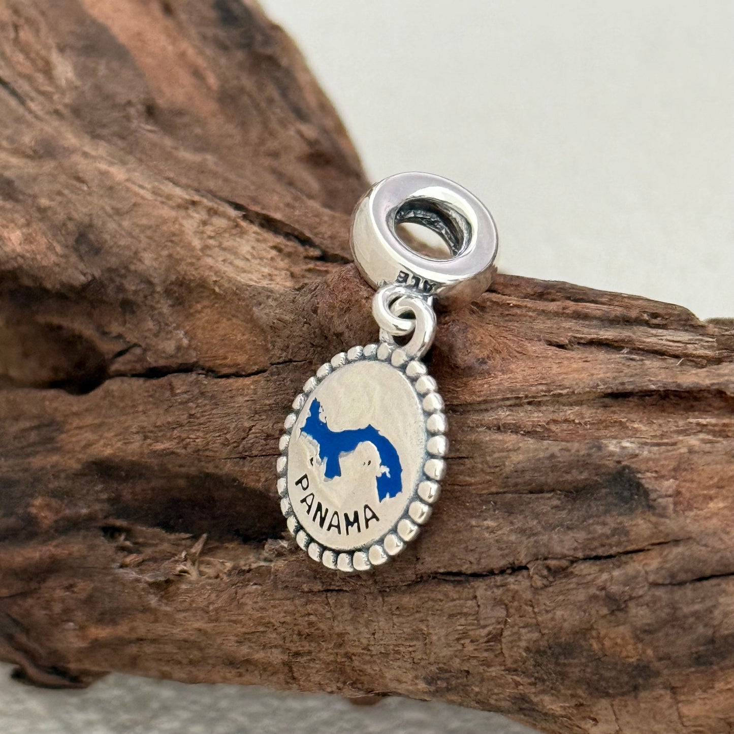 PANAMA Map Flag Exclusive Dangle Charm Pendant for Pandora Bracelet S925 Silver