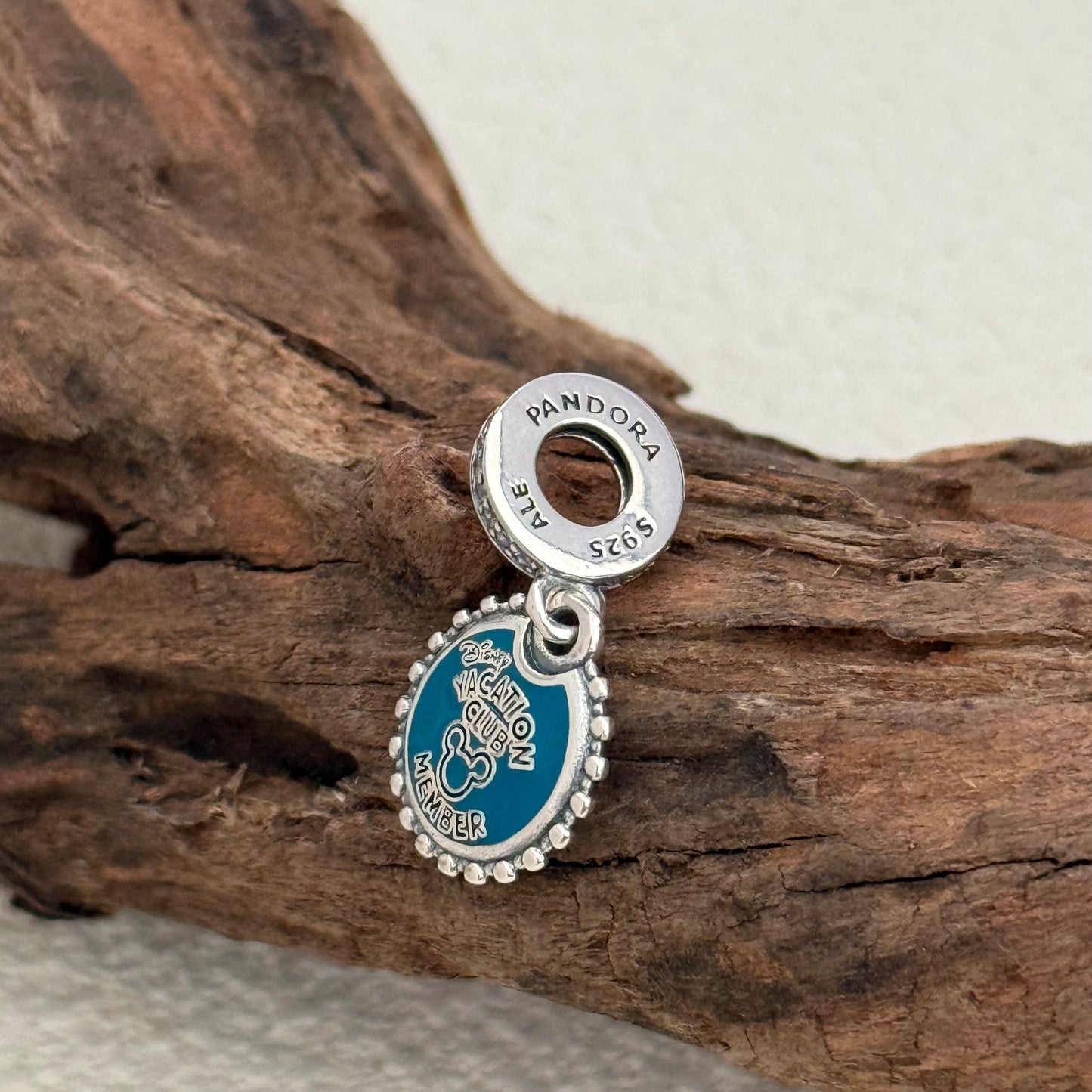 Mickey Mouse Vacation Club Member Exclusive Dangle Charm Pendant for Pandora Bracelet S925 Silver