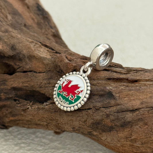Wales Exclusive Dangle Charm Pendant for Pandora Bracelet