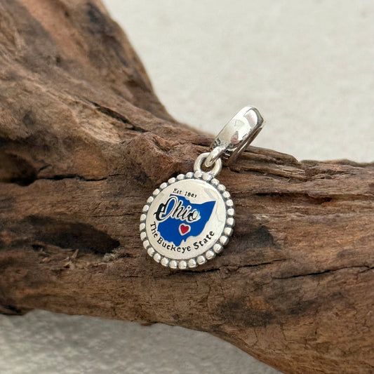 Ohio The Buckeye State Exclusive Dangle Charm Pendant for Pandora Bracelet
