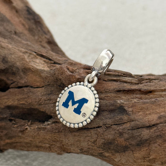 Michigan Wolverines Exclusive Dangle Charm Pendant for Pandora Bracelet