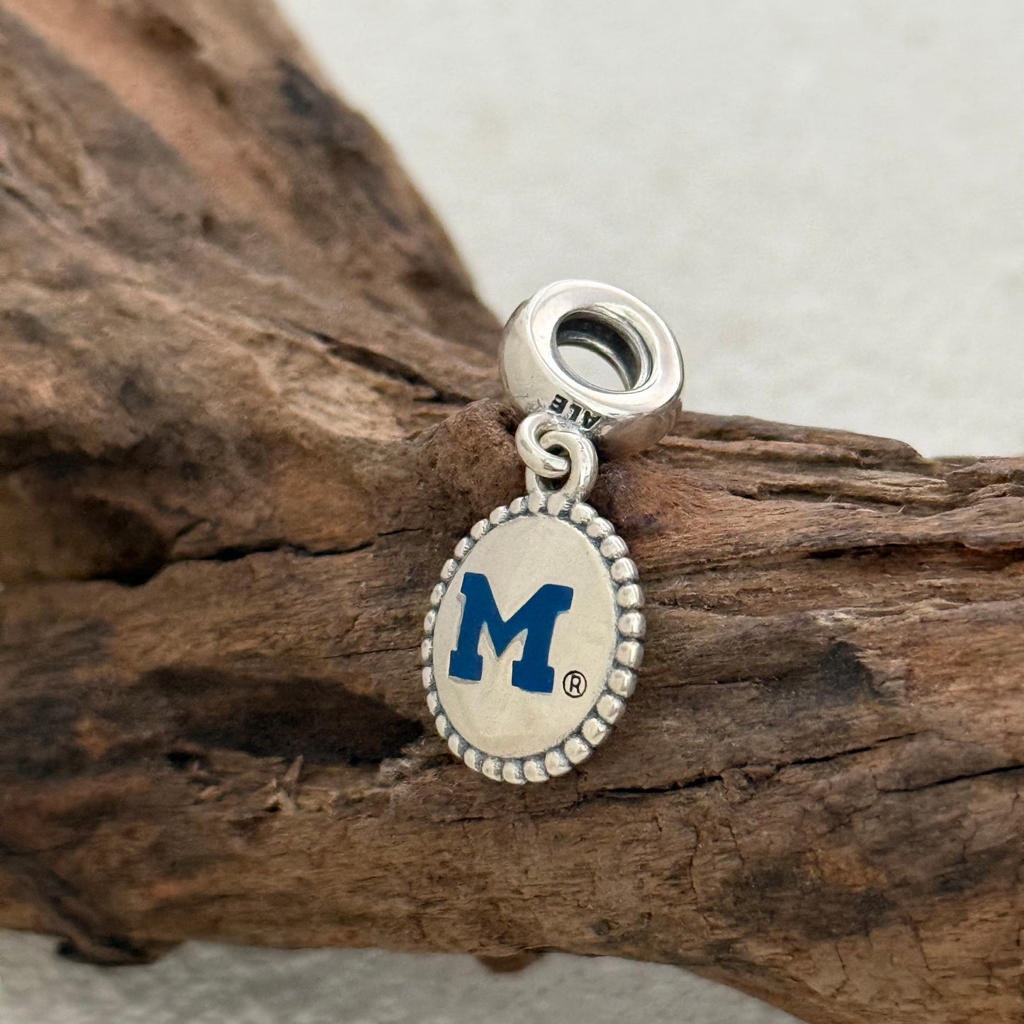 Michigan Wolverines Exclusive Dangle Charm Pendant for Pandora Bracelet
