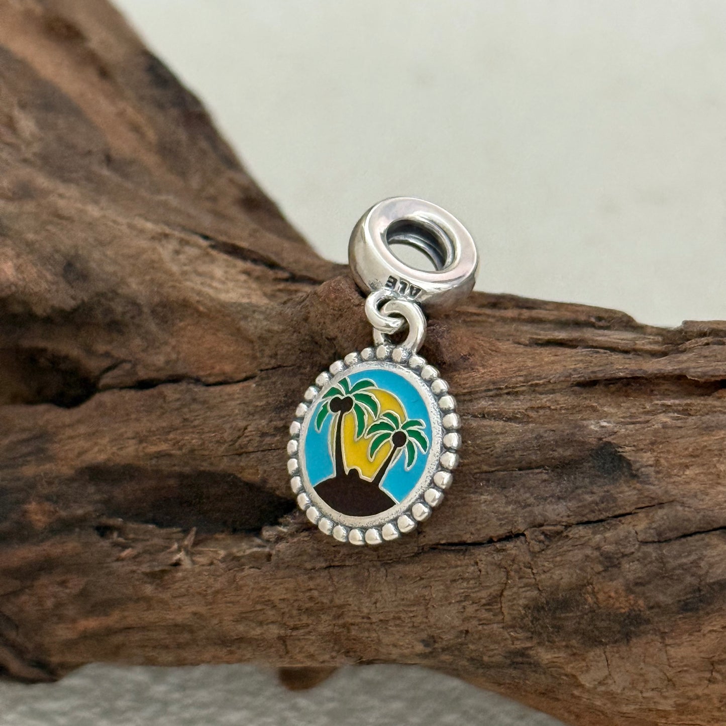 Coconut tree Exclusive Dangle Charm Pendant for Pandora Bracelet