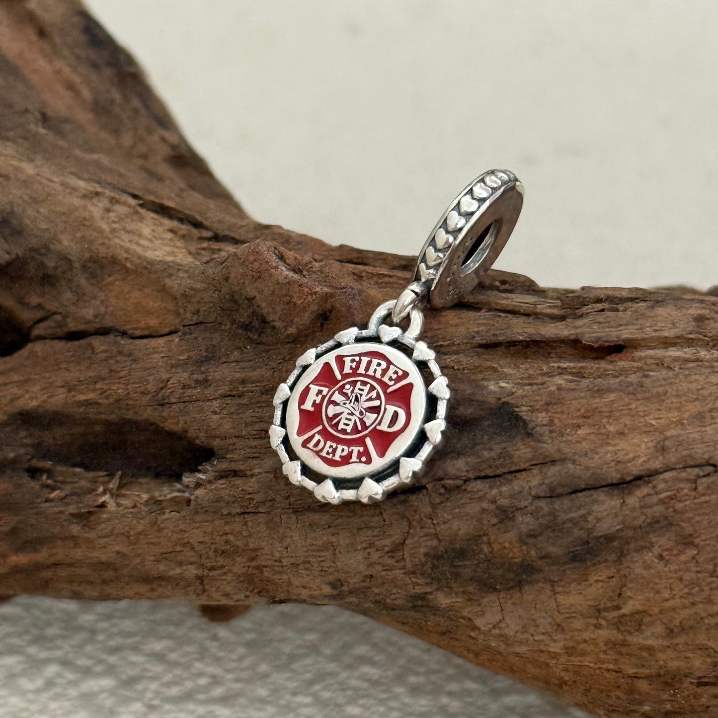 FIRE DEPT Exclusive Dangle Charm Pendant for Pandora Bracelet