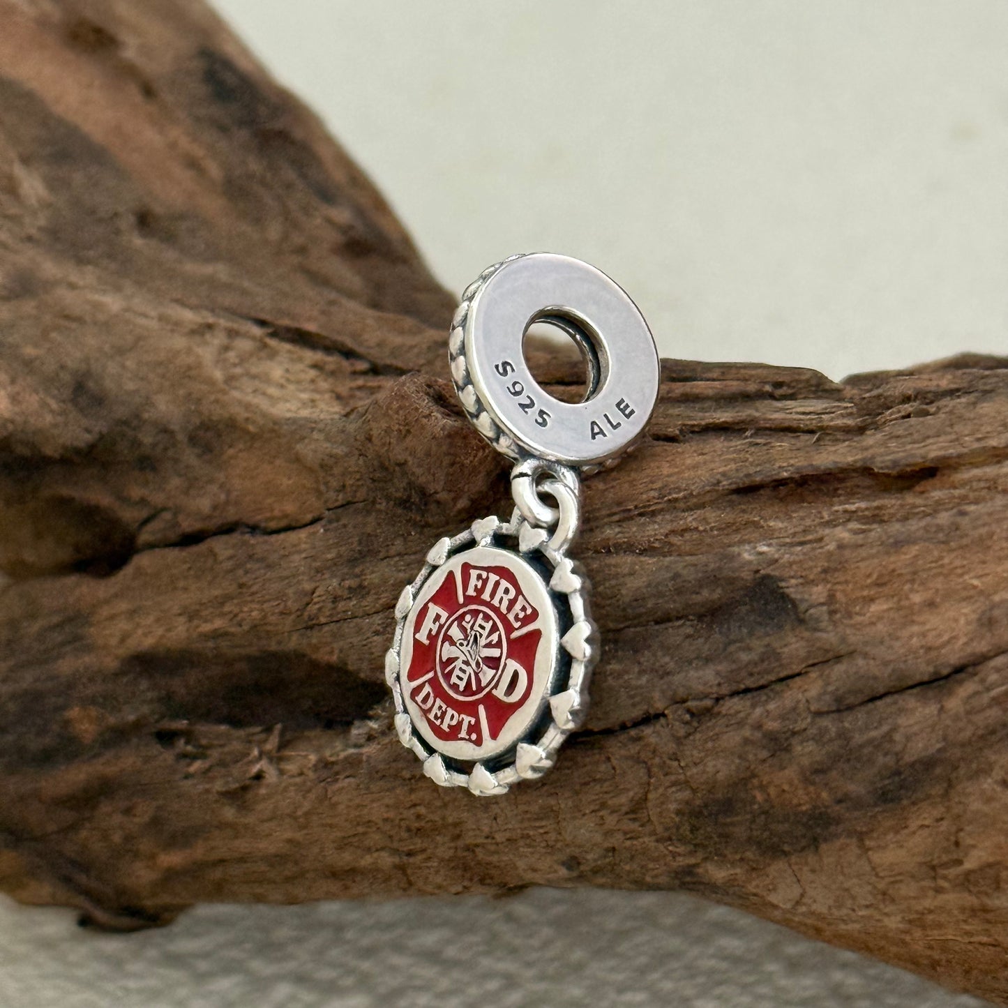 FIRE DEPT Exclusive Dangle Charm Pendant for Pandora Bracelet
